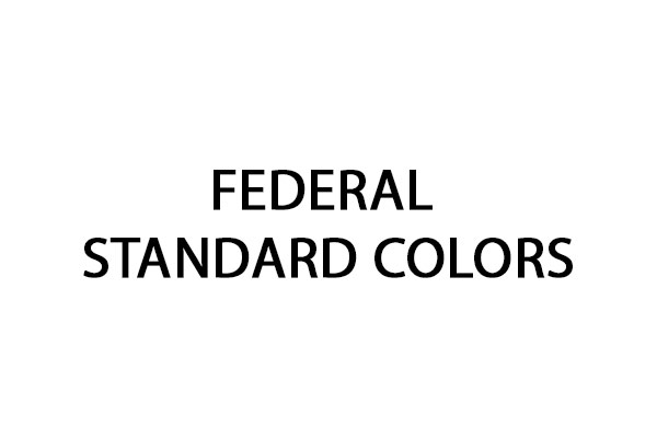 Code peinture Federal Standard Colors FEDERAL STANDARD COLORS